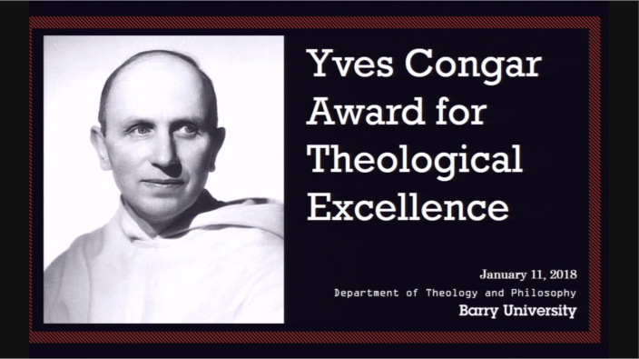 Yves Congar Award presentation